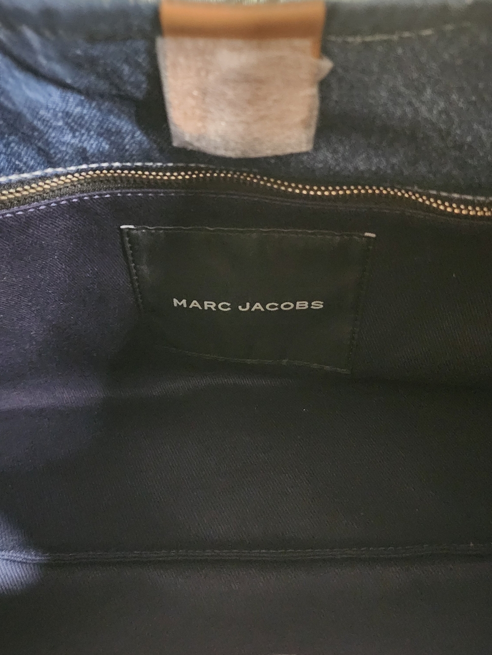 Marc Jacobs Nwt Large Patchwork Blue Denim 'The Sack Bag' Shoulder Tote - Picture 4 of 5